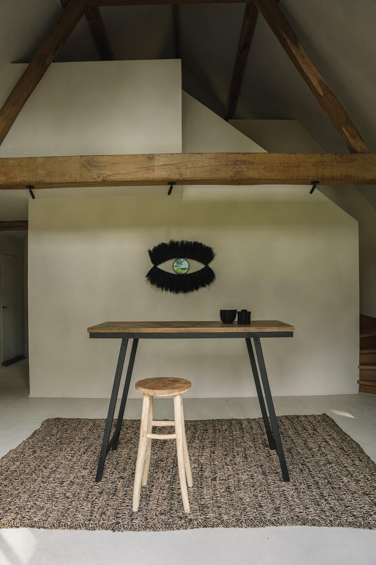 Het Seagrass Tapijt - Naturel Zwart - 180x240 - Vloerkleed - Bazar Bizar - livinglovely.nl