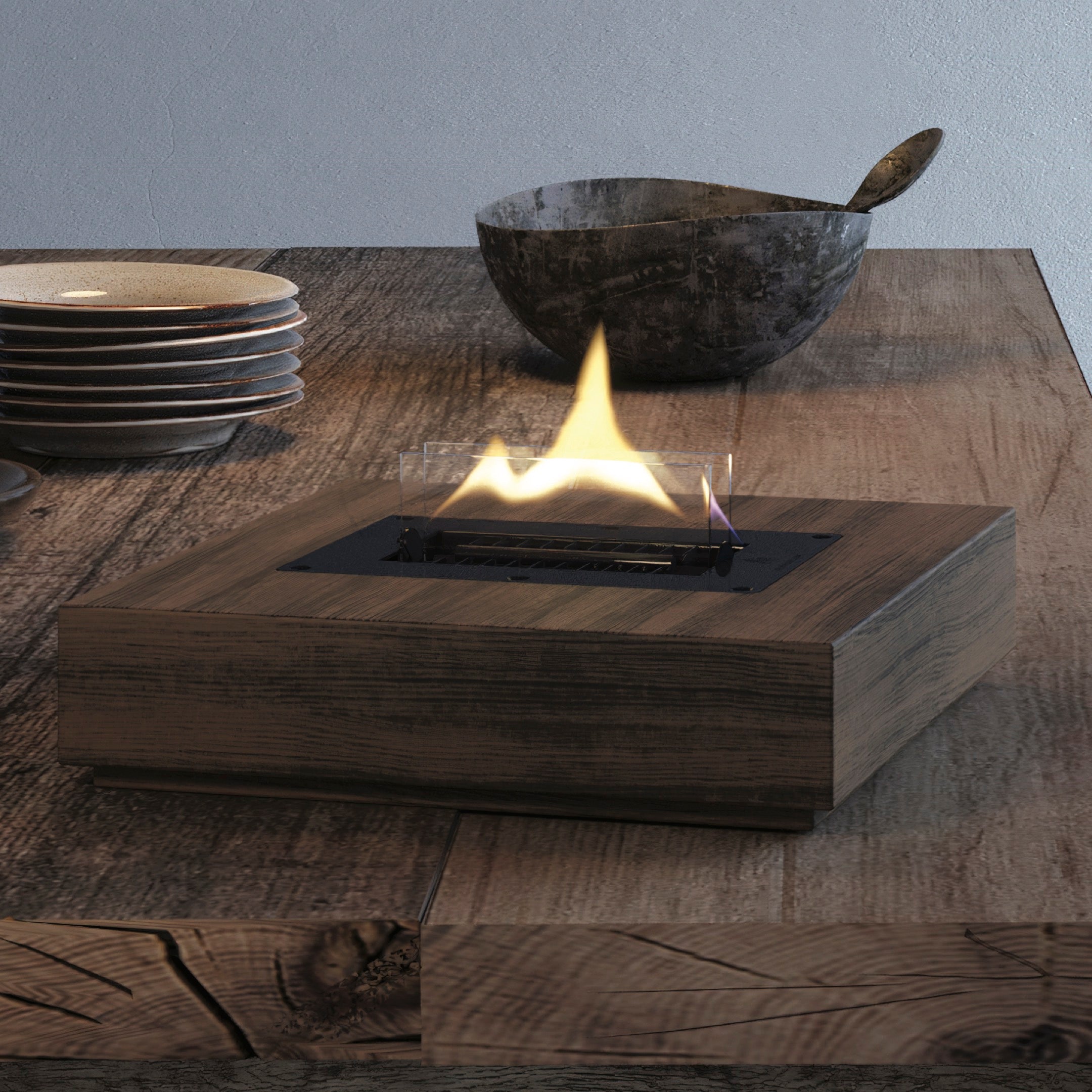 Holly Zwart Eiken Tafelhaard Tenderflame - Tafelhaard - Tenderflame - livinglovely.nl
