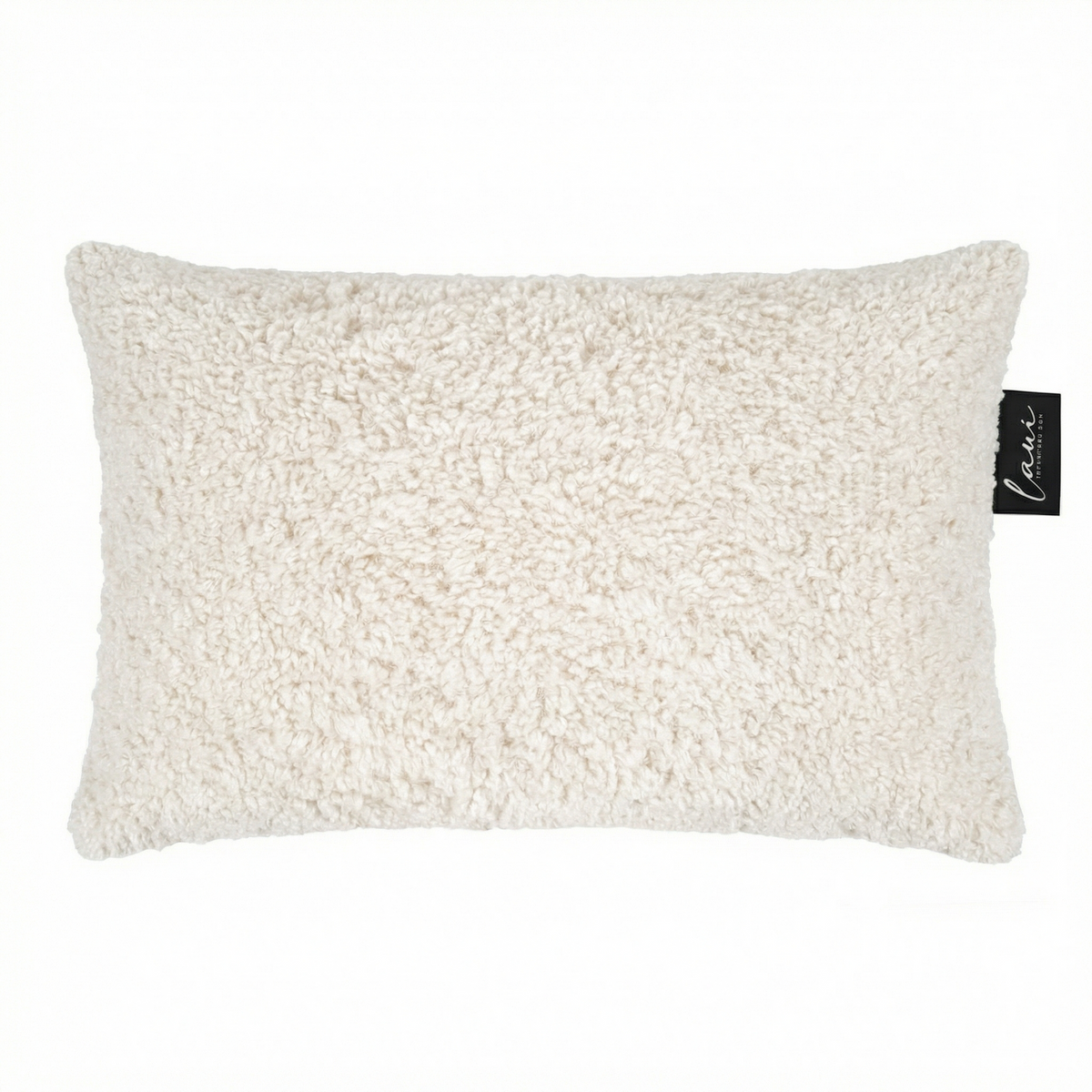 Laui Lounge Indoor Kussen Doodle White Cream 60x40 cm, langwerpig kussen met print