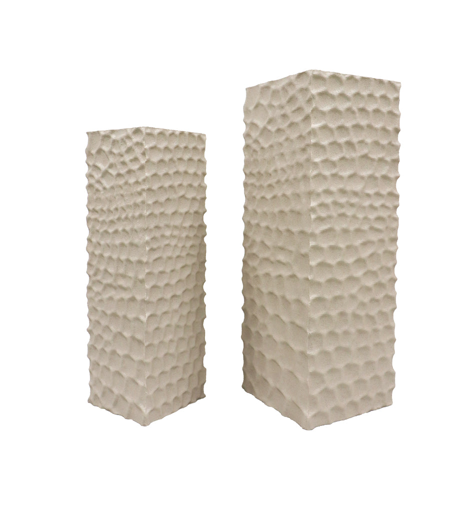 Isaiah Cream mdf Zuil nature design Set van 2 PTMD - Zuil - PTMD - livinglovely.nl