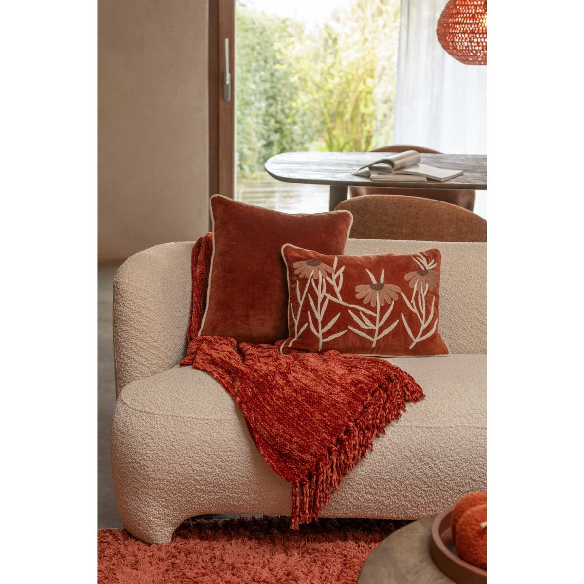 J-Line Witte 2/3-zits Sofa J-Line
