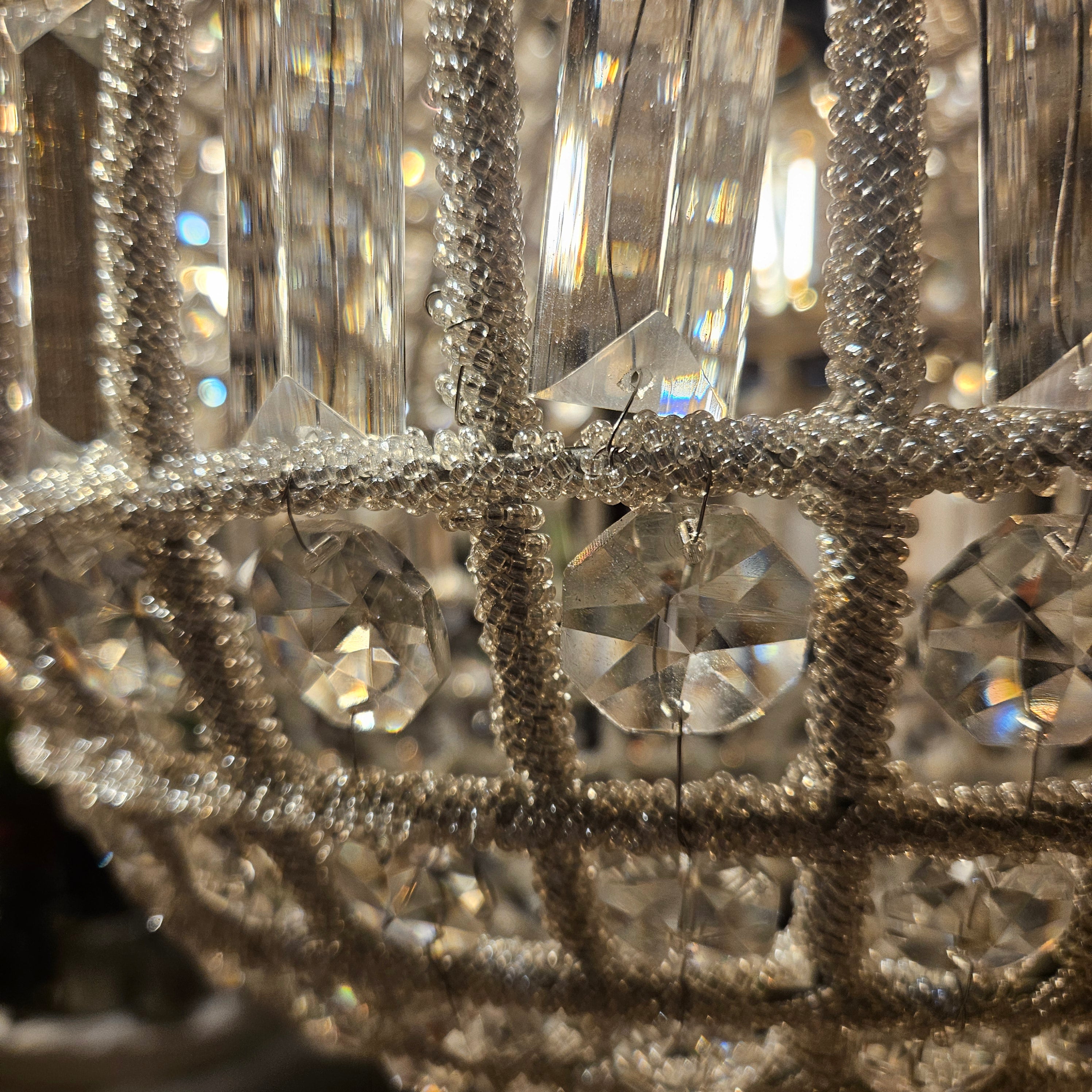 Jaris Crystal Hanging Ball Chandelier Lamp L 65x65x85cm PTMD - Hanglamp - PTMD - livinglovely.nl