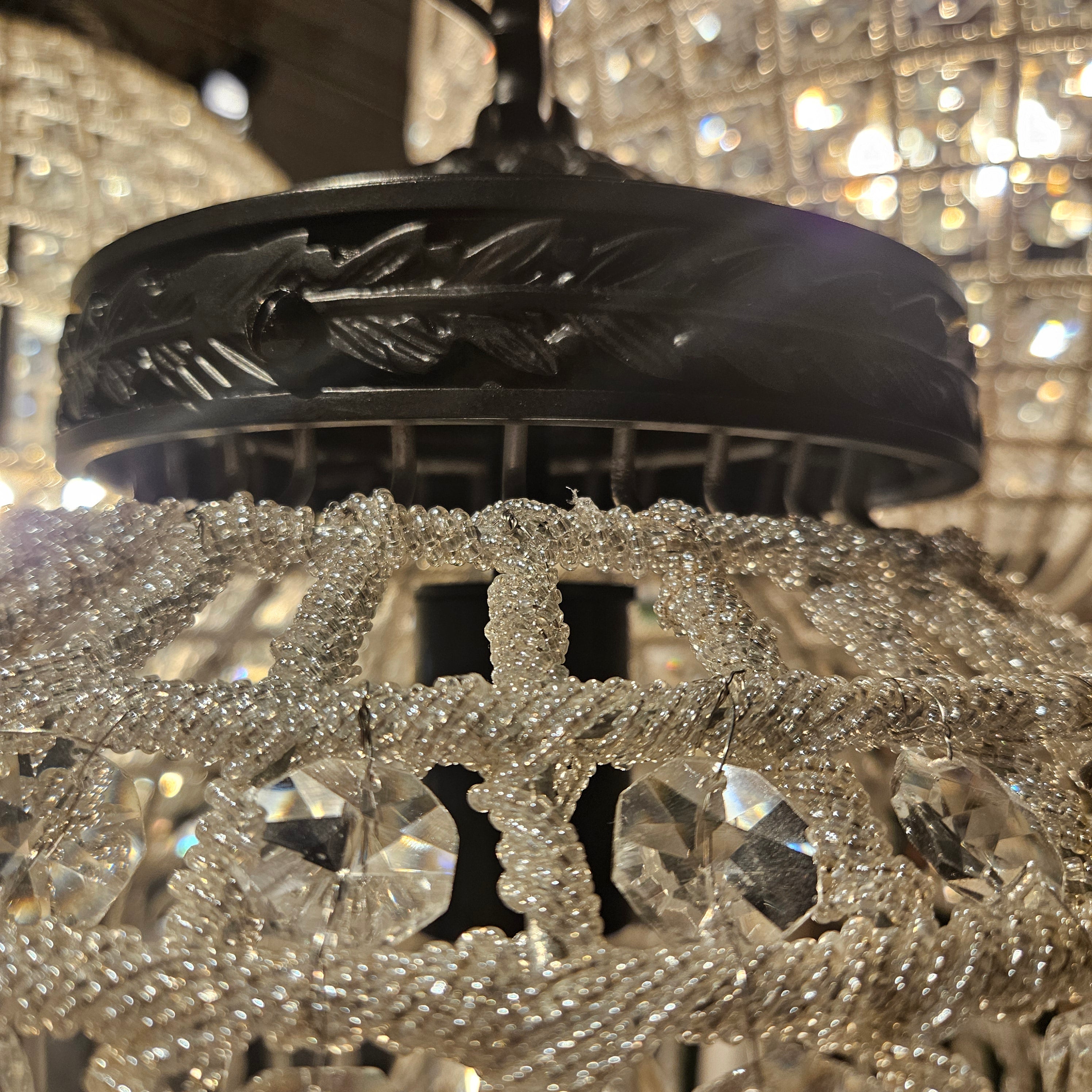 Jaris Crystal Hanging Ball Chandelier Lamp S 35x35x51cm PTMD - Hanglamp - PTMD - livinglovely.nl