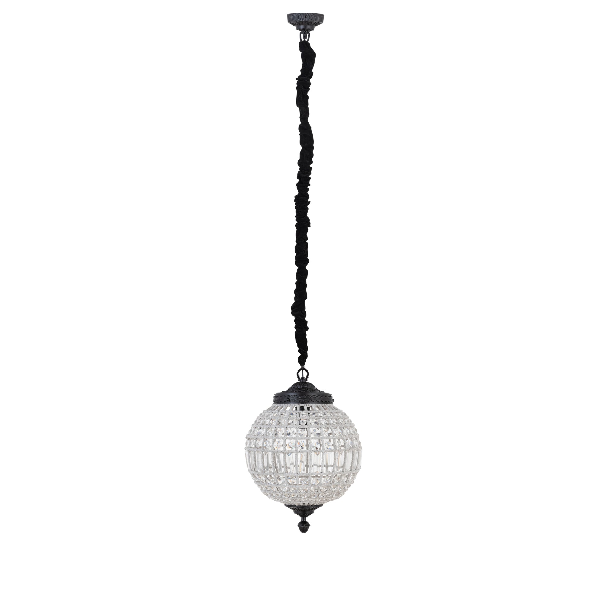 Jaris Crystal Hanging Ball Chandelier Lamp S 35x35x51cm PTMD - Hanglamp - PTMD - livinglovely.nl