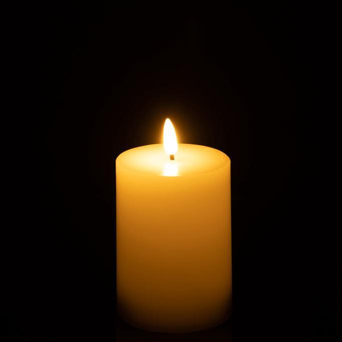 Kaars Led Wit Small - LED Kaars - J-Line - livinglovely.nl