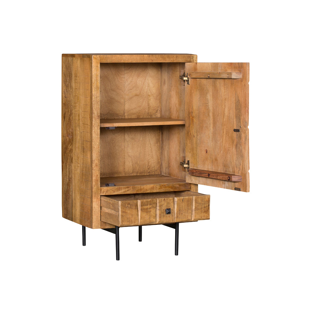 Detail van de lade met blokkenpatroon van het kabinet Brandy van Starfurn
