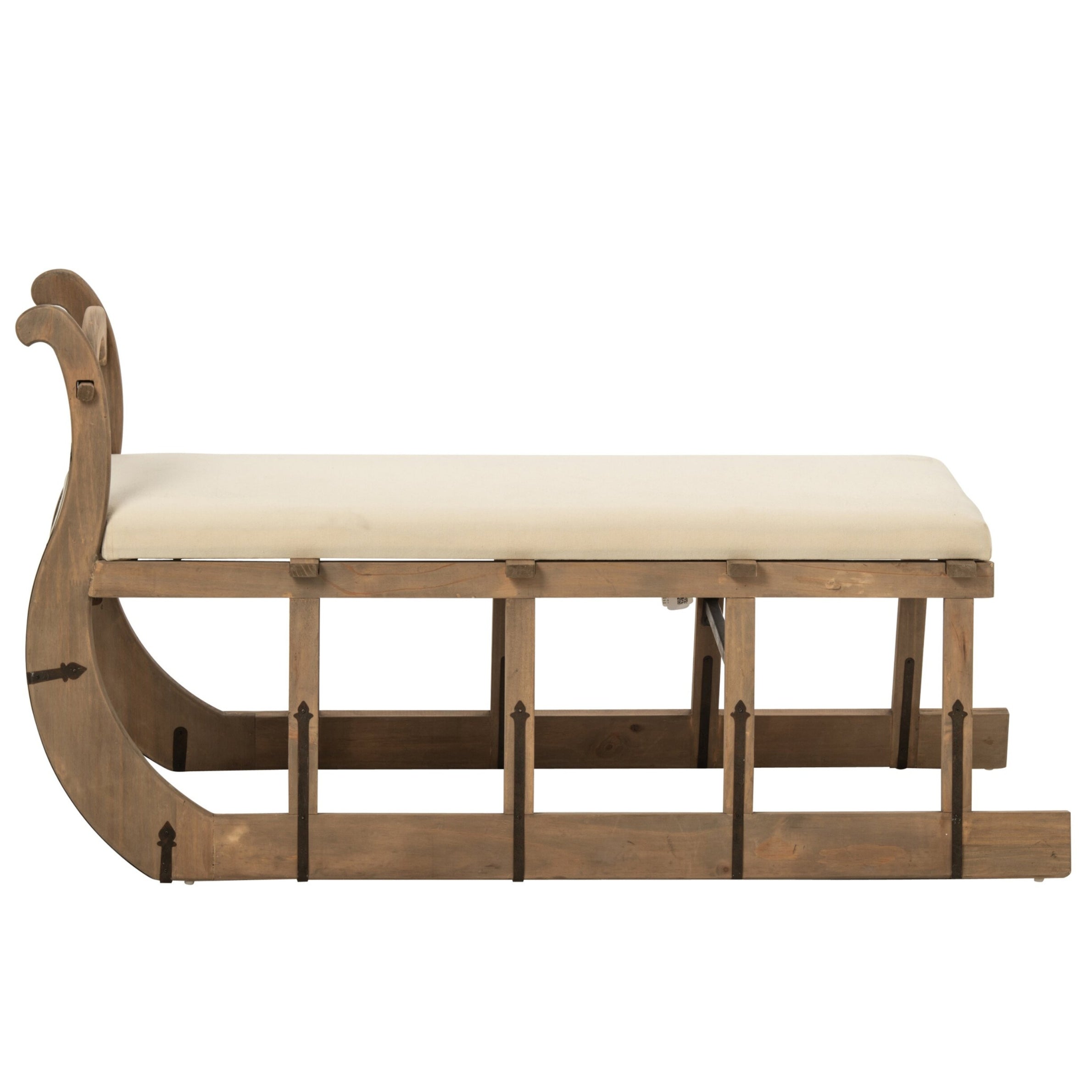 Kerst Salontafel Slede Grenenhout Naturel/Ecru J-Line