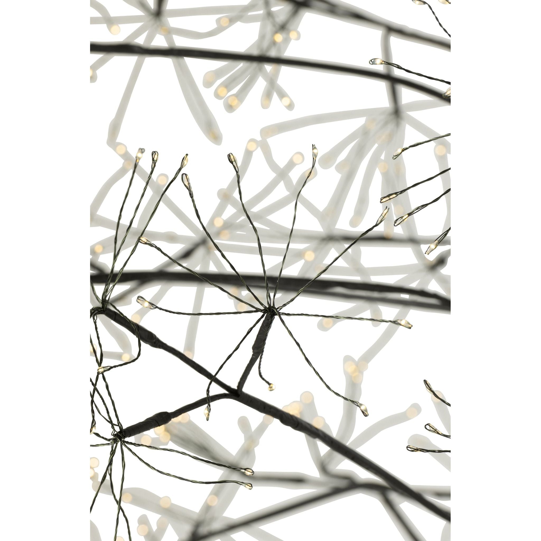 Kerstboom 3000 Led Metaal Zwart Large H300cm van J-Line, zwarte kerstboom van metaal, close-up van het materiaal