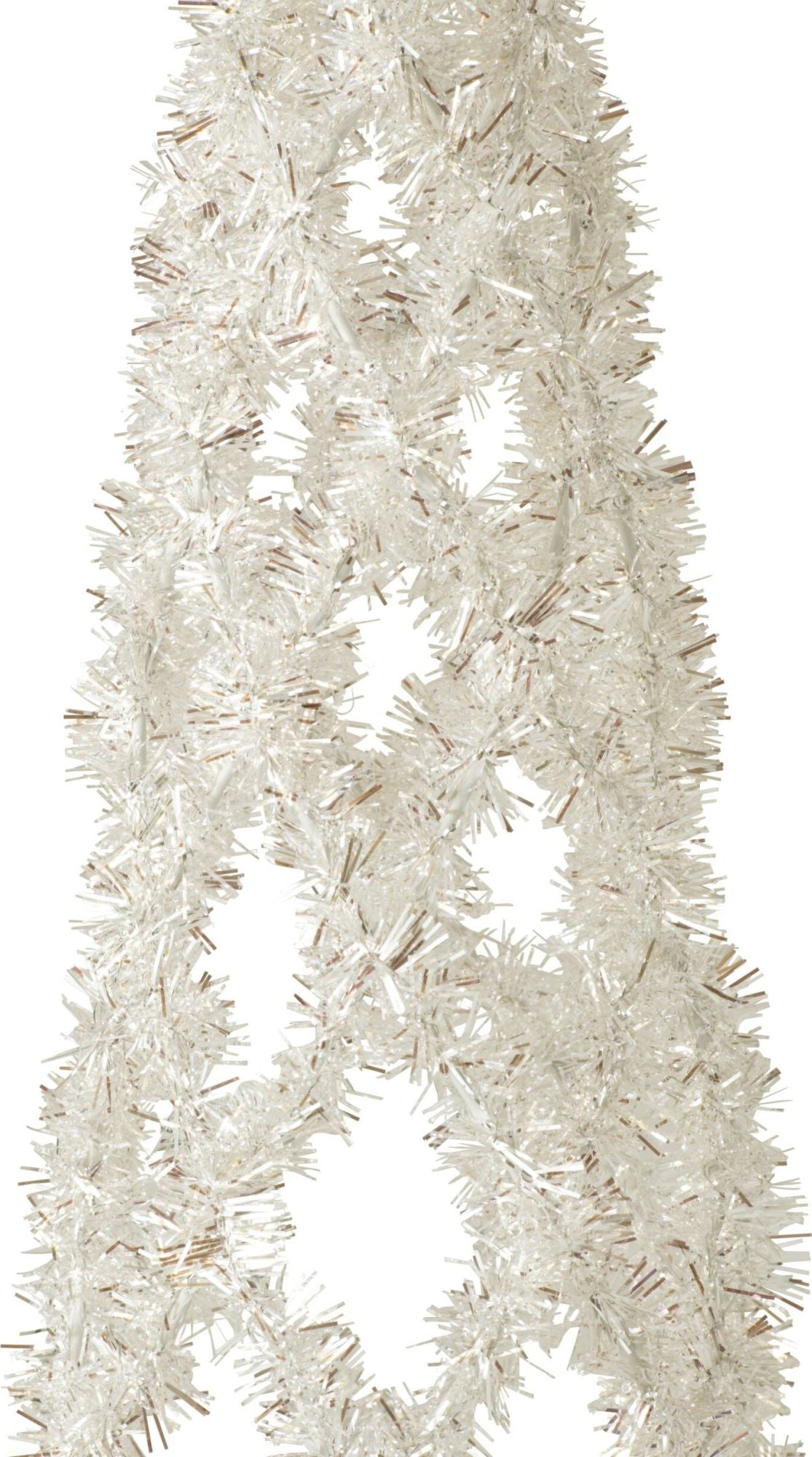 Kerstboom Kegel Klatergoud Metaal Wit Small H160cm J-Line