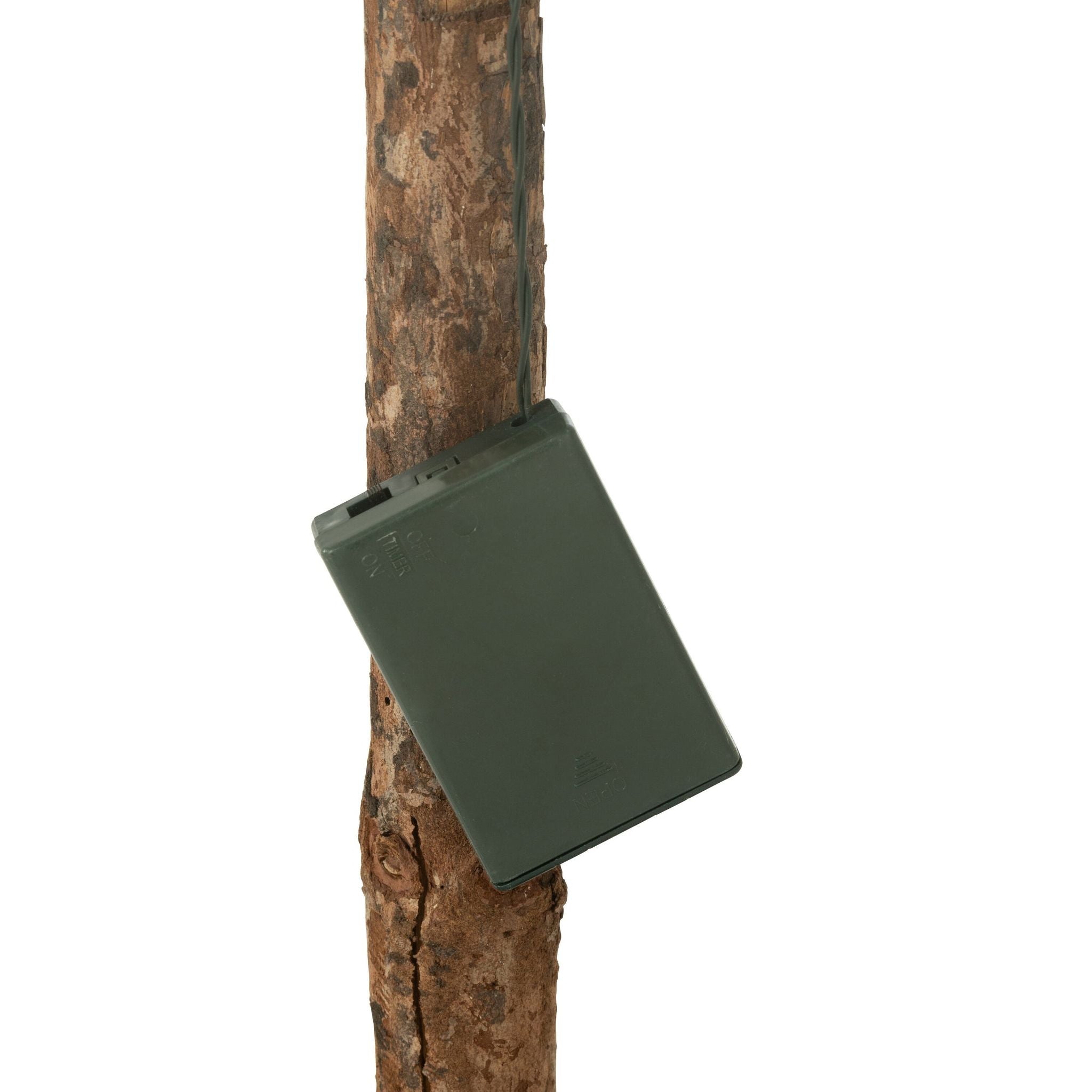 Kerstboom+Led Kunststof Groen Large H170cm van J-Line, groene kerstboom van kunststof, van dichtbij gezien