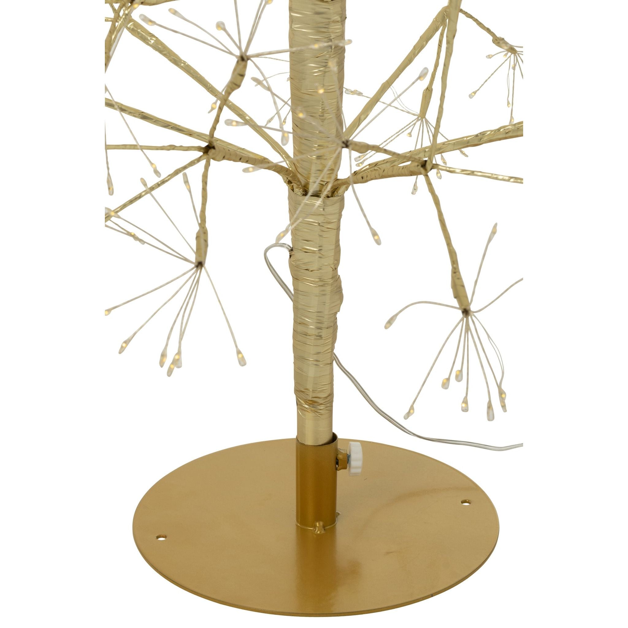 Kerstboom Led Warm Witte Lichten Ijzer Goudkleurig Large H180cm van J-Line, vanuit een andere hoek gefotografeerd