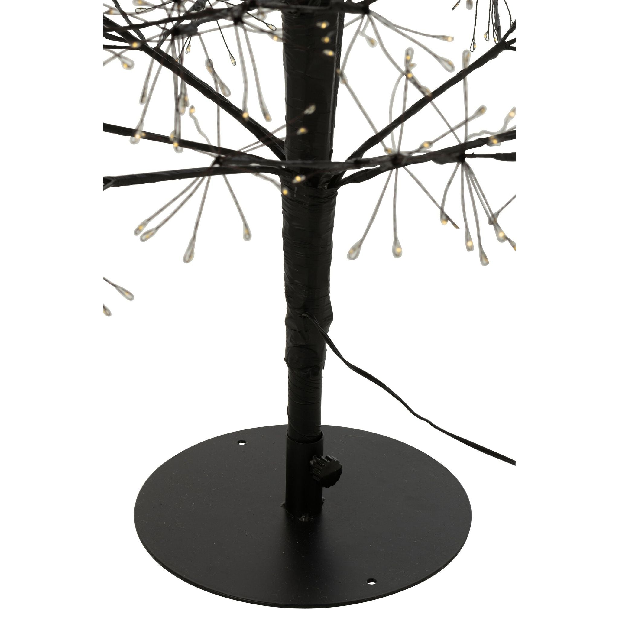 Kerstboom Led Warm Witte Lichten Ijzer Zwart Large H180cm van J-Line, in een feestelijk gestylede setting