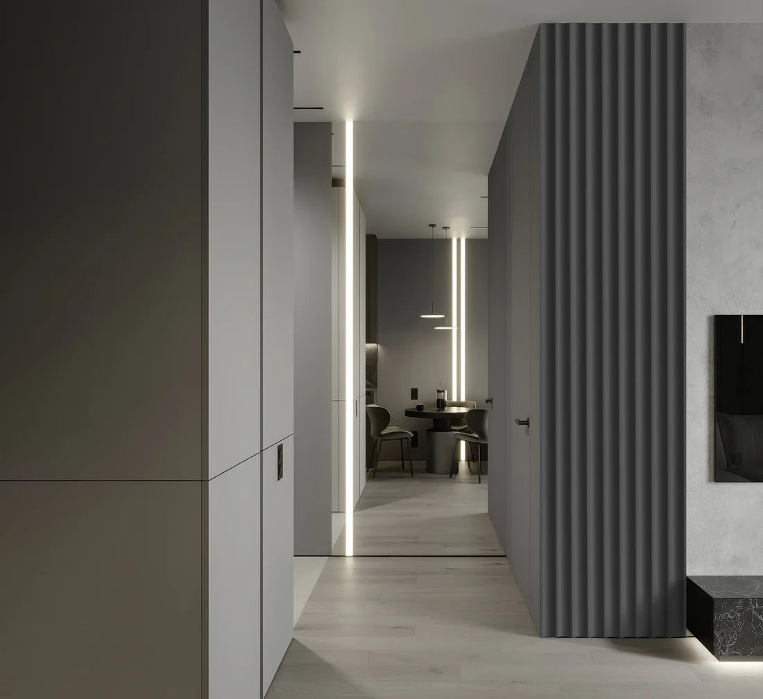 Lamelio Wandpaneel - Velutto Shadow Grey - Lamelio - Lamelio - livinglovely.nl