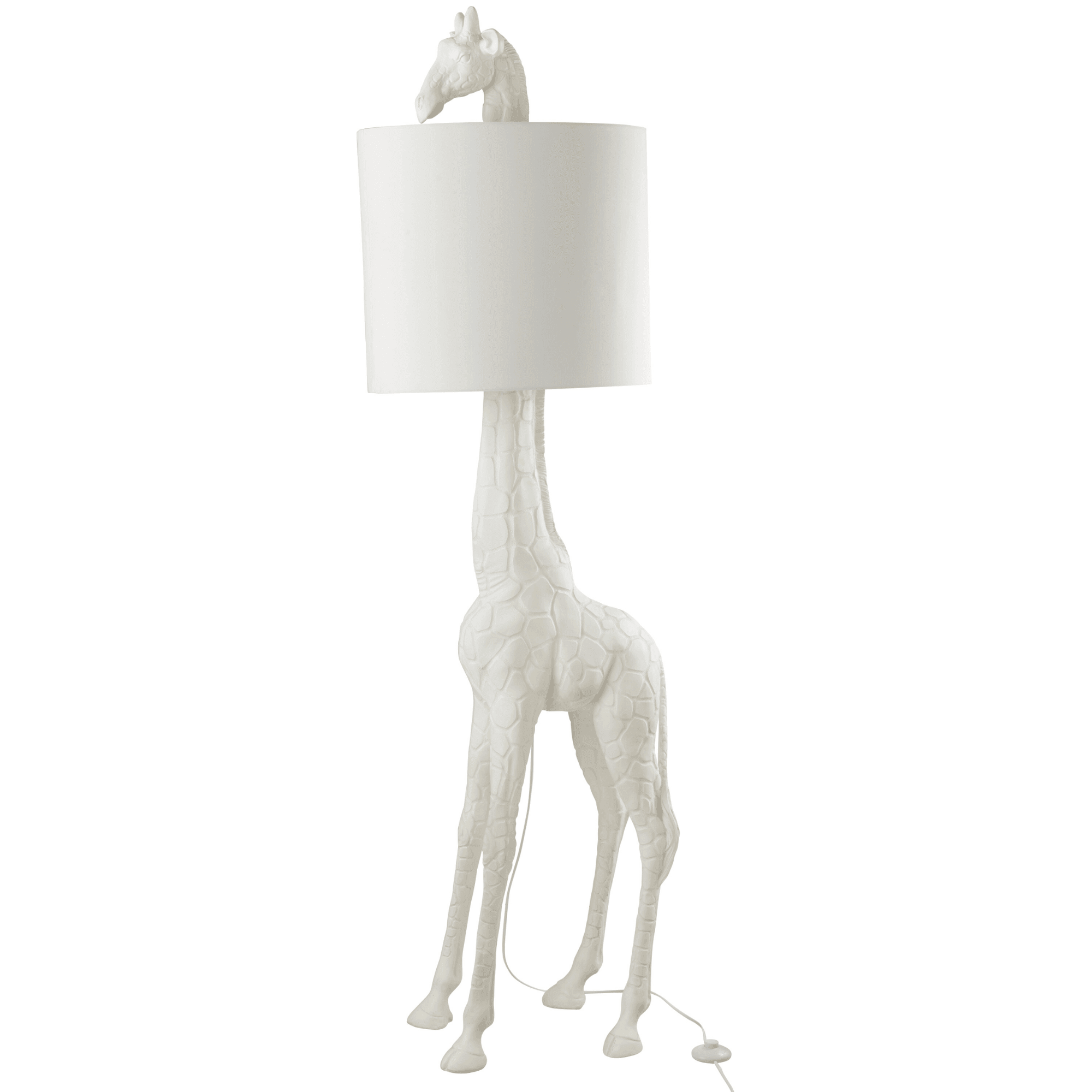 Lamp Giraf Poly Wit - Vloerlamp - J-Line - livinglovely.nl