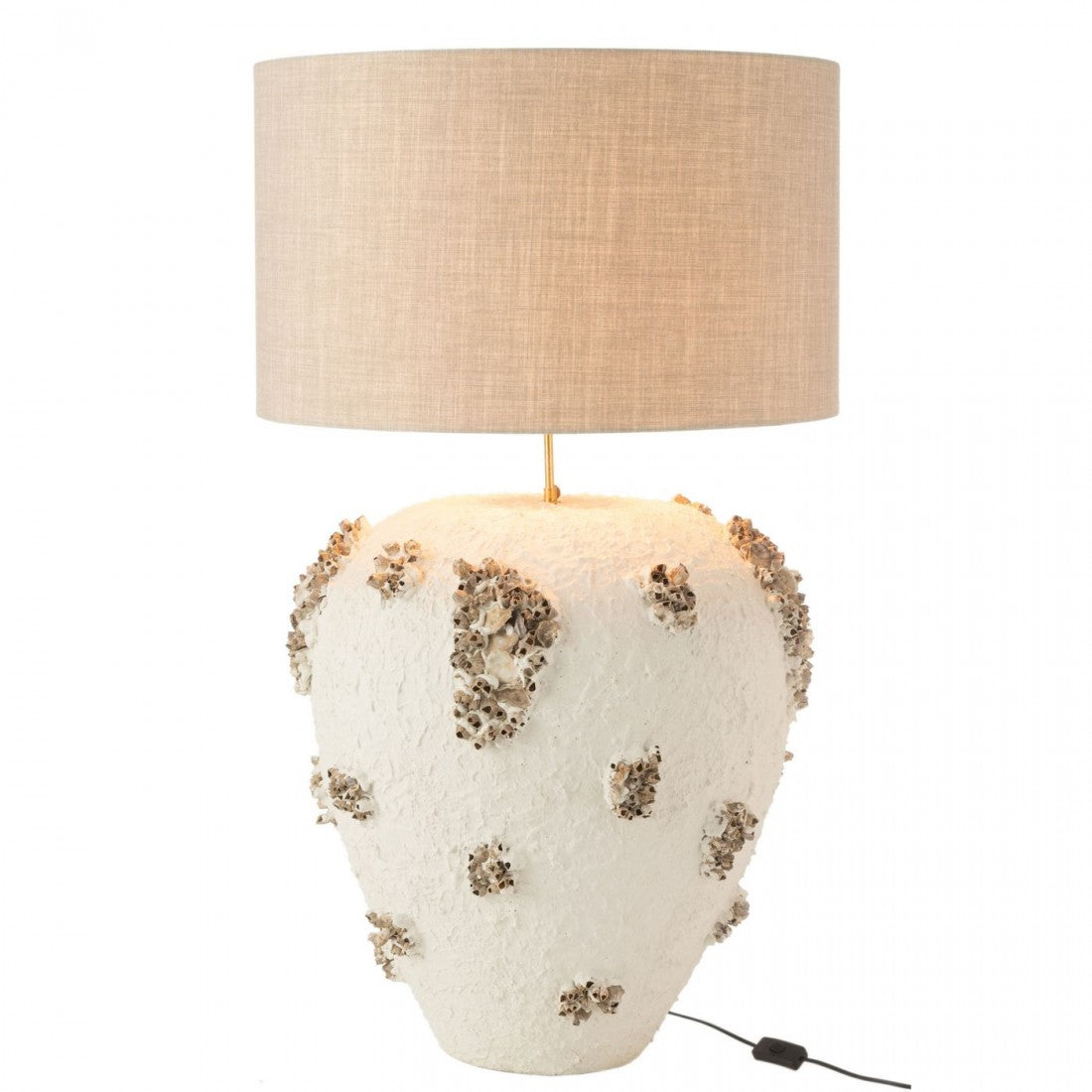 Lamp + Kap Jilly Terracotta Wit/Bruin