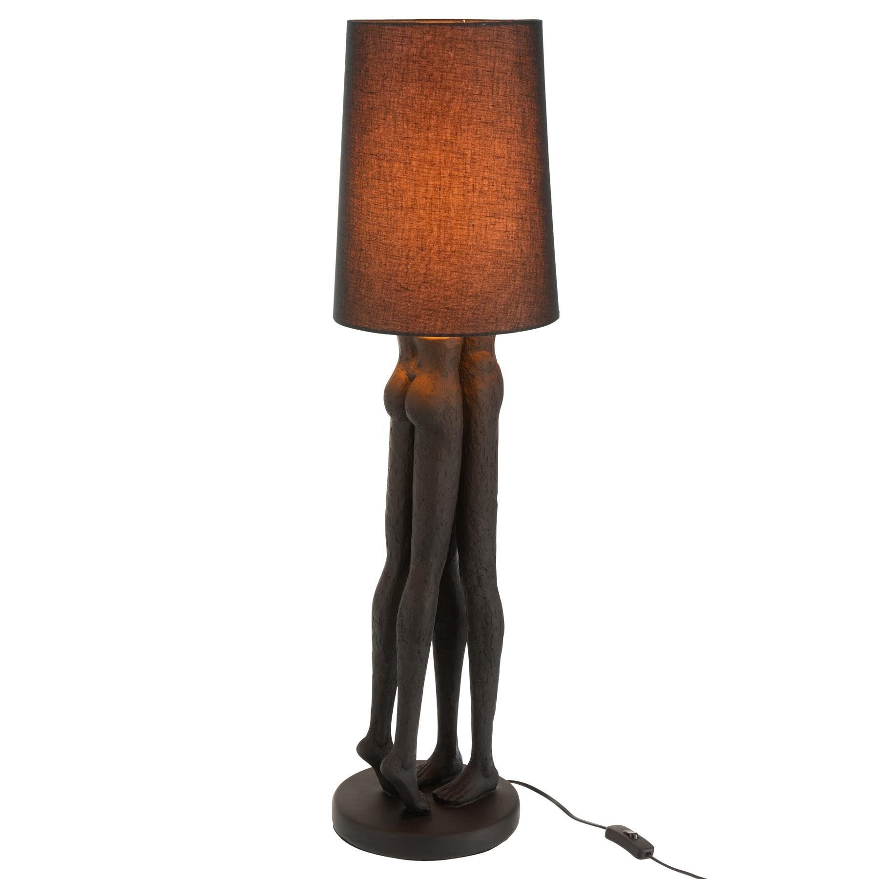 Lamp Koppel Poly Zwart - Tafellamp - J-Line - livinglovely.nl