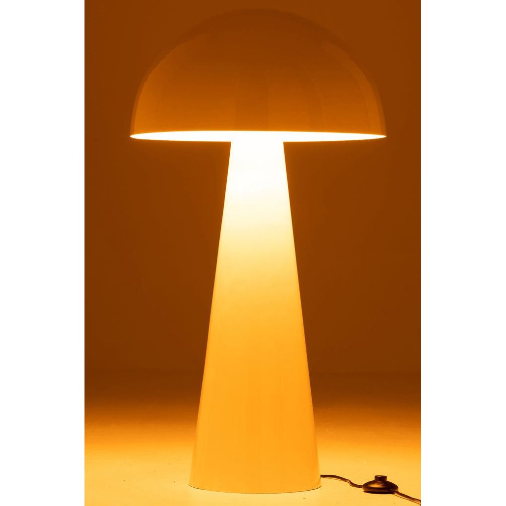Lamp Paddenstoel Metaal Blinkend Wit Extra Large J-Line