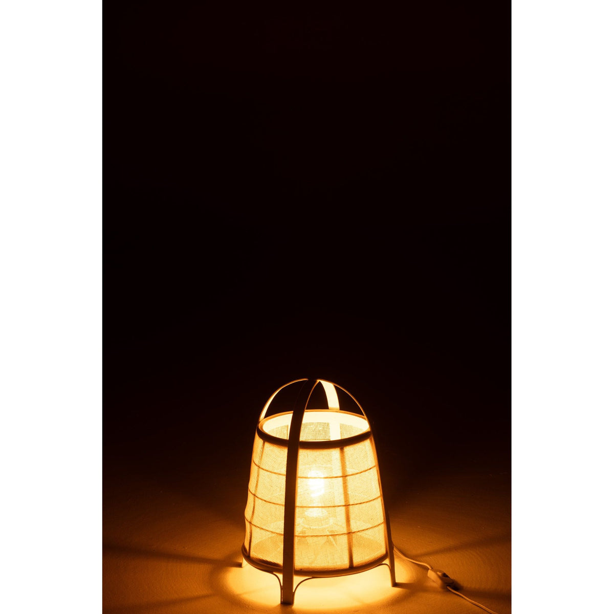 Lamp Rya Katoen/Bamboe Wit Small