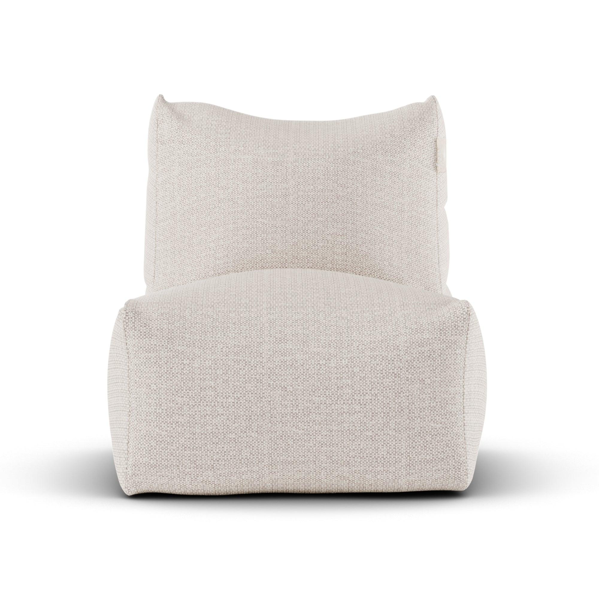 Laui Lounge™ SeatXL + Pouf - Beige - Outdoor loungestoel - Laui Lounge - livinglovely.nl