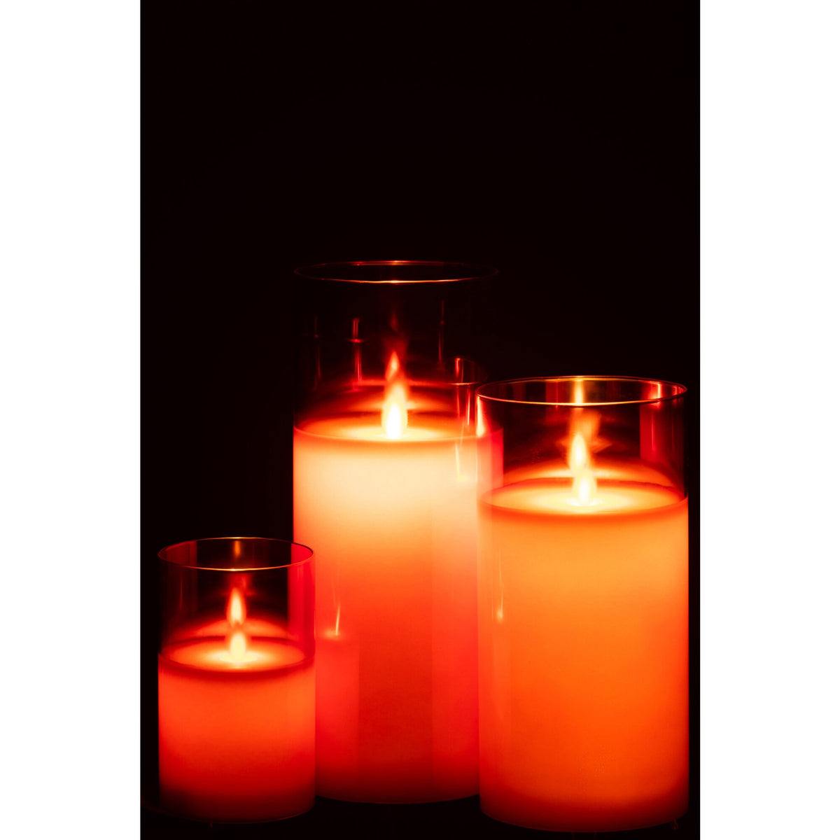 Ledlamp Blinkend Glas Rood Large