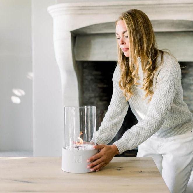 Leeff Stonefire Wit - Buitenhaard - LEEFF - livinglovely.nl