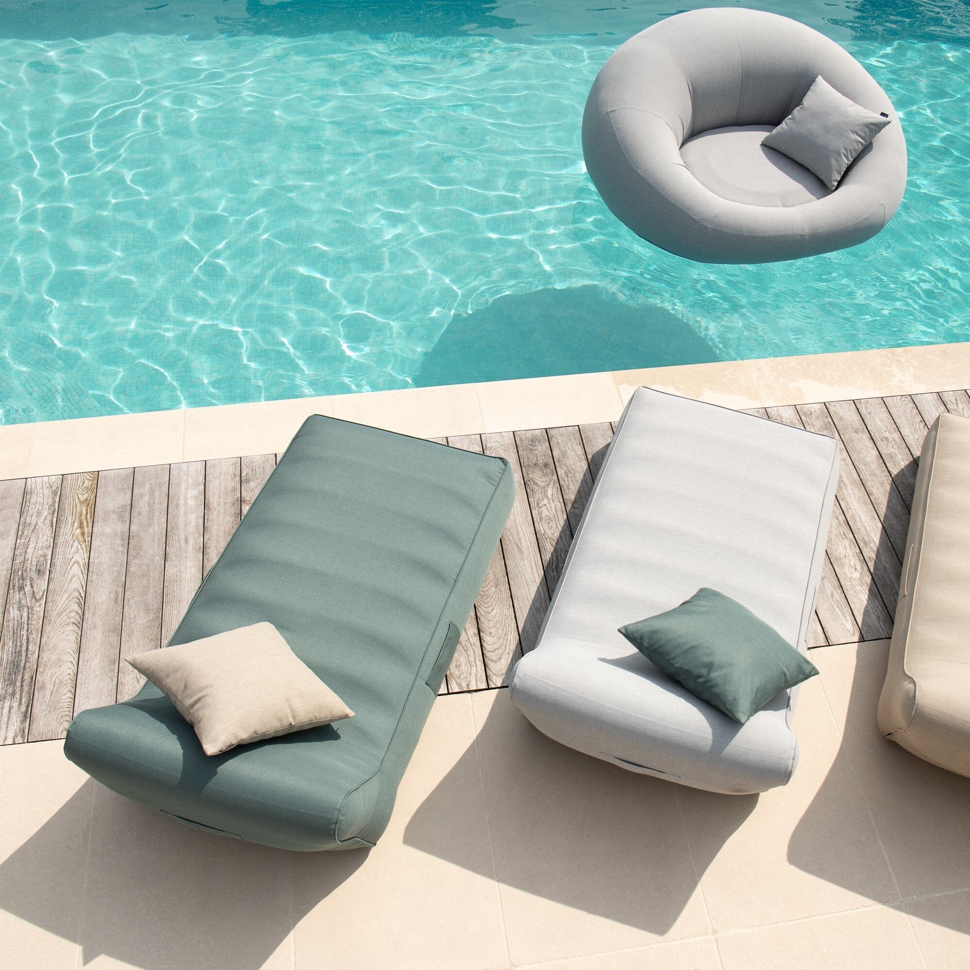 Ligbed Matras Helene Polypropyleen Groen J-Line - Ligbed - J-Line - livinglovely.nl