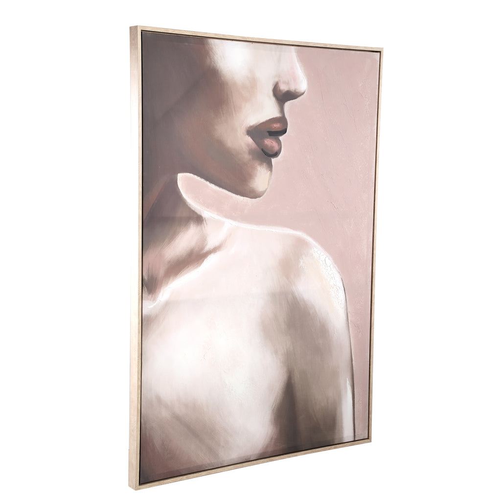 Liliana Brown Polyester Painting Woman PTMD - Schilderij - PTMD - livinglovely.nl