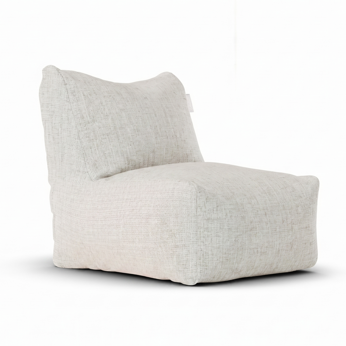 Linnen Lounge SeatXL Ecru van Laui Lounge, ongebleekte loungestoel met linnen uitstraling voor binnen