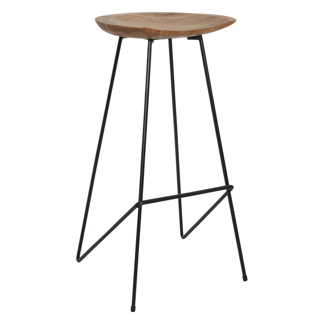 Loft Barkruk Zwart of naturel Raw Materials - Barkruk - Raw Materials - livinglovely.nl