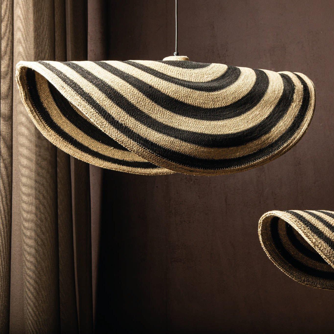 Loulou Natural Seagrass Wavy Hanglamp Large PTMD - Hanglamp - PTMD - livinglovely.nl