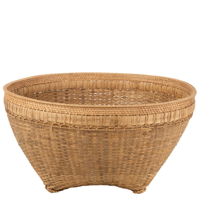 Mand Extra Large Rond Rotan Naturel - Mand - J-Line - livinglovely.nl
