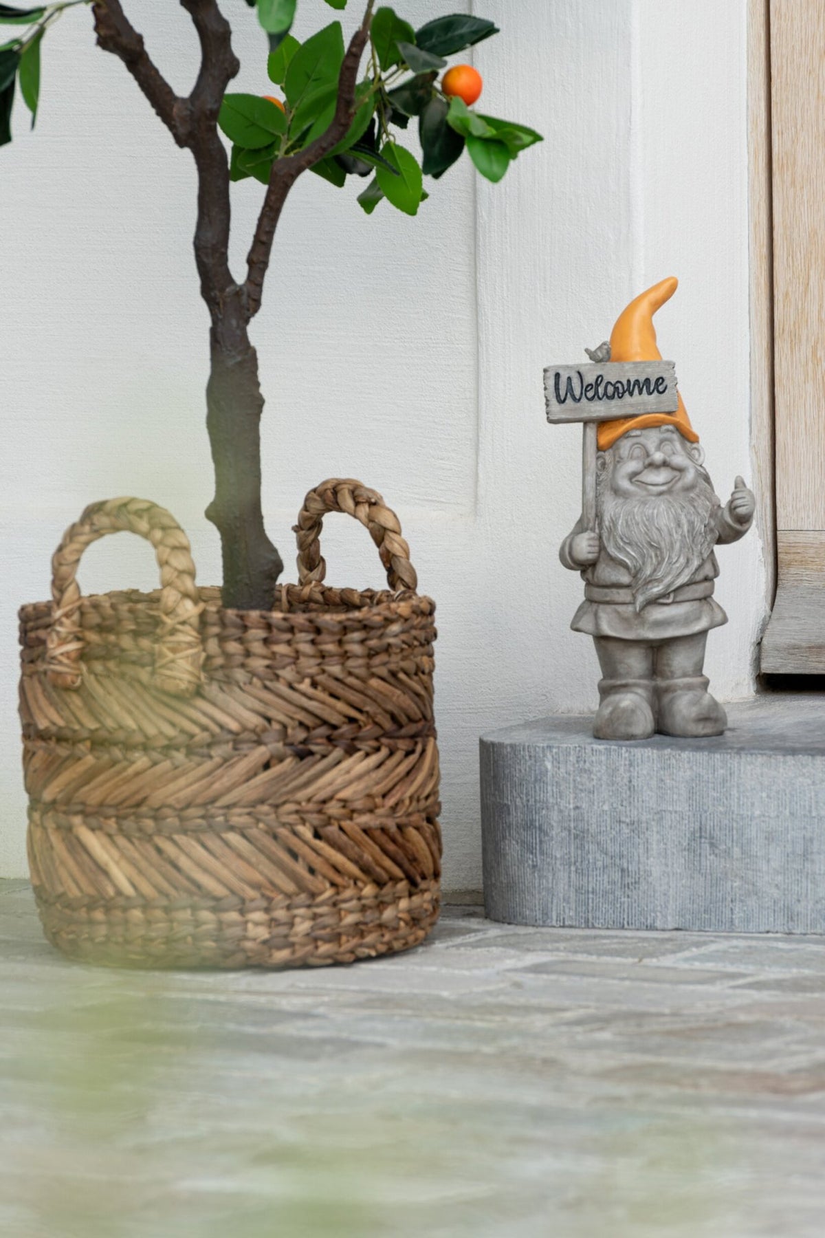 Manden Gevlochten Raffia Naturel Set van 3 J-Line
