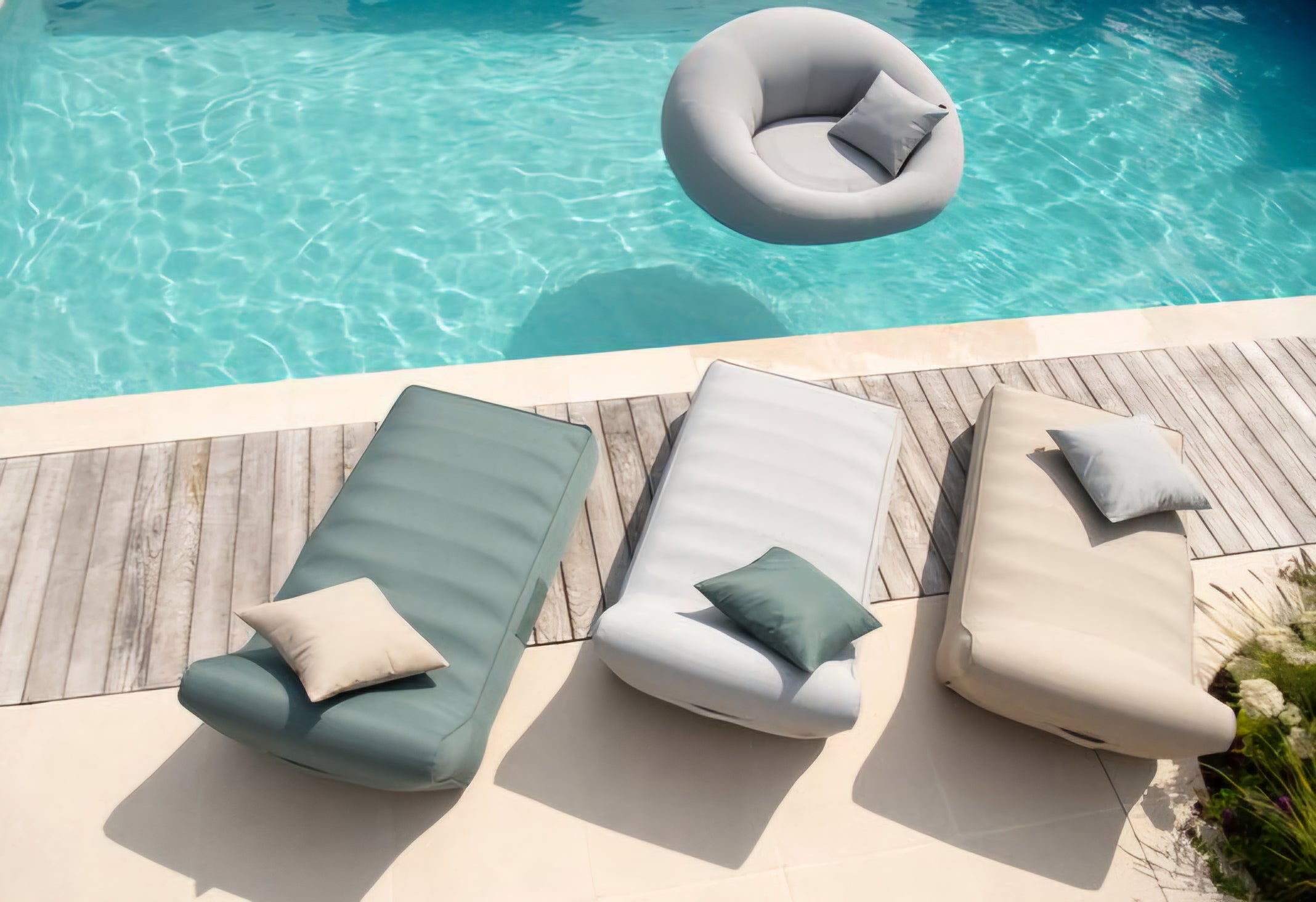 Matras Helene Polypropyleen Grijs - Ligbed - J-Line - livinglovely.nl