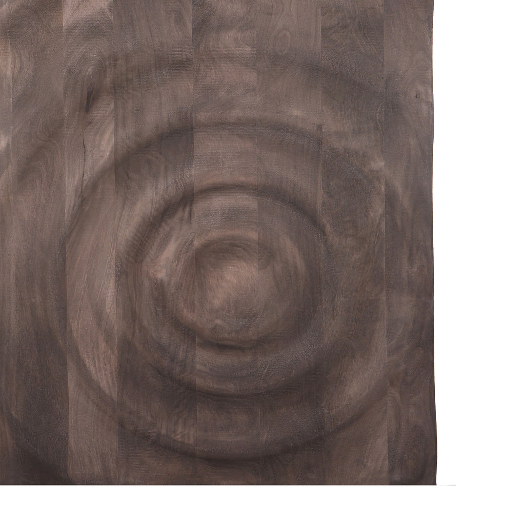 Mattin Brown mango wood circle wall panel rect PTMD - Wandpaneel - PTMD - livinglovely.nl