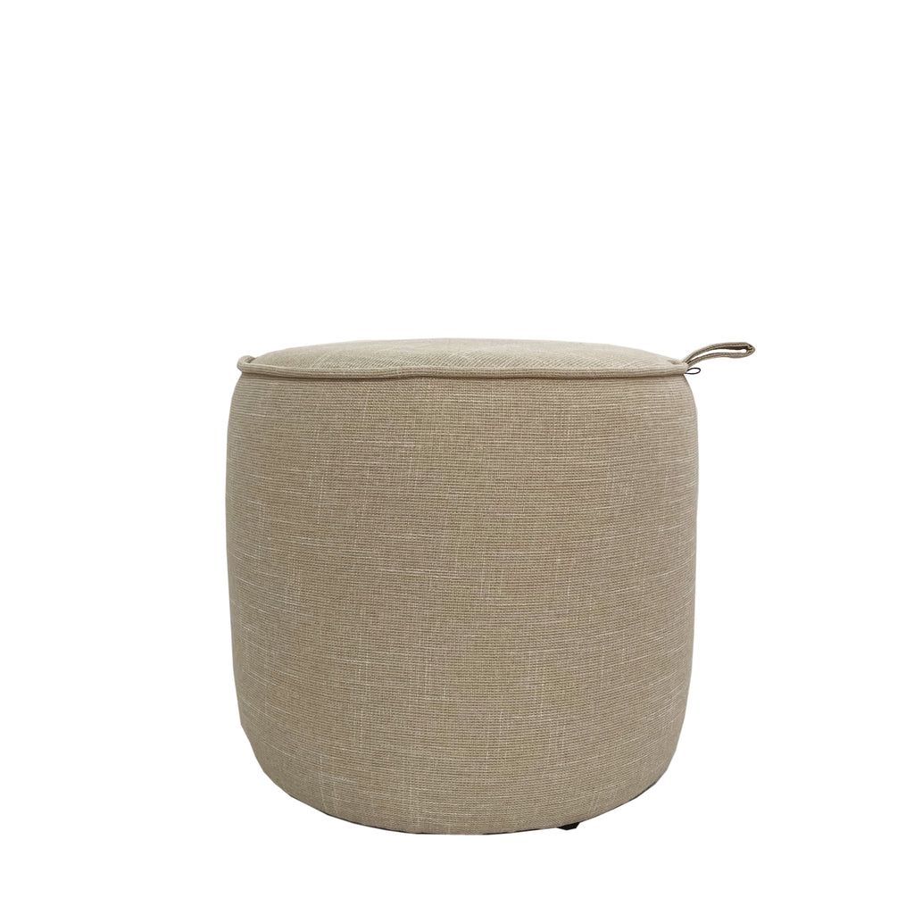 Max Outdoor Poef Beige Small PTMD - Outdoor poef - PTMD - livinglovely.nl