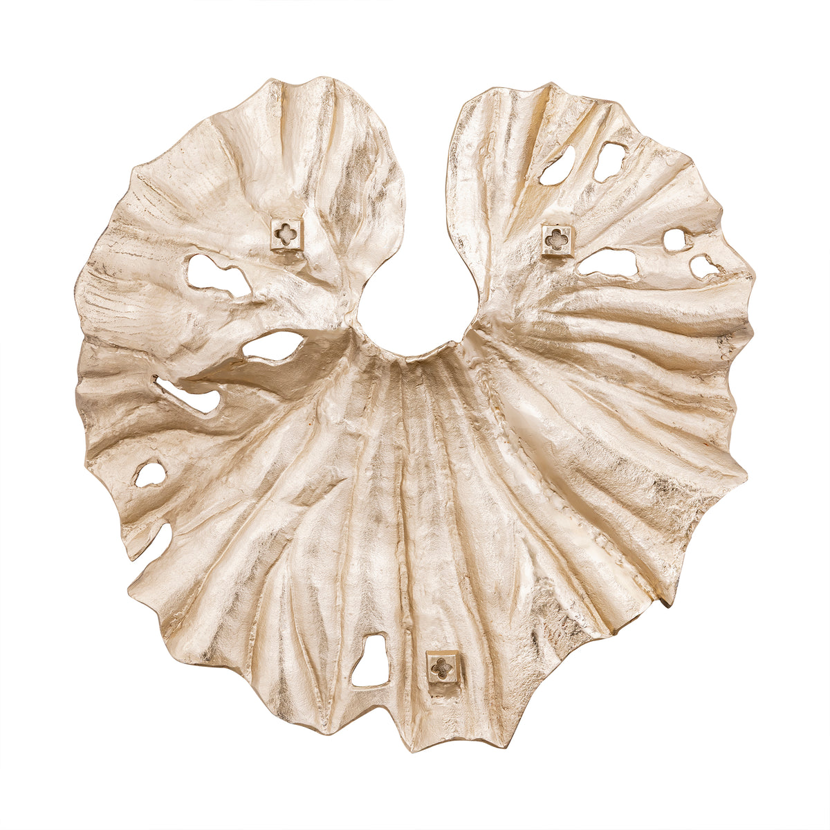 Merial Wandpaneel Lotusblad Large van PTMD, productfoto van het wandpaneel vanuit een andere hoek