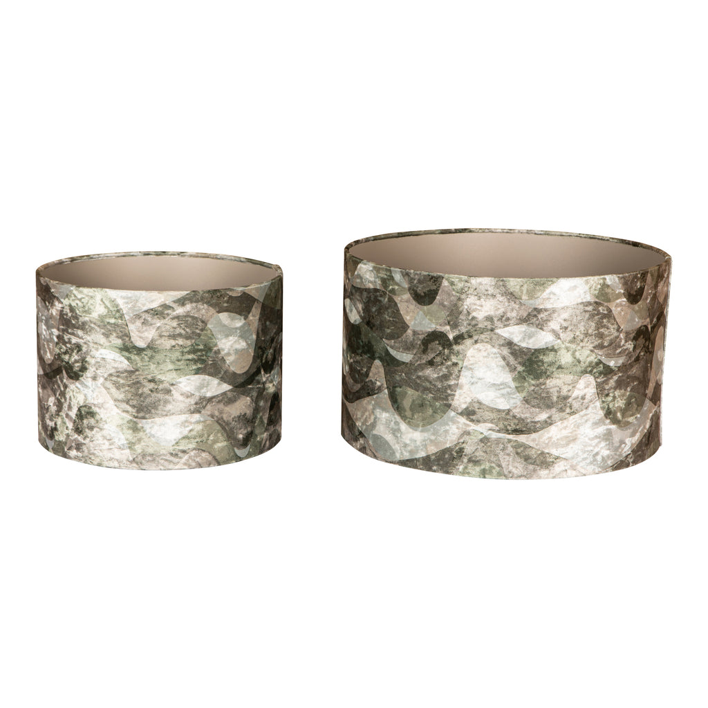 Mocca Lampenkap M 40x40x24cm cm Textiel Groen PTMD - Lampenkap - PTMD - livinglovely.nl