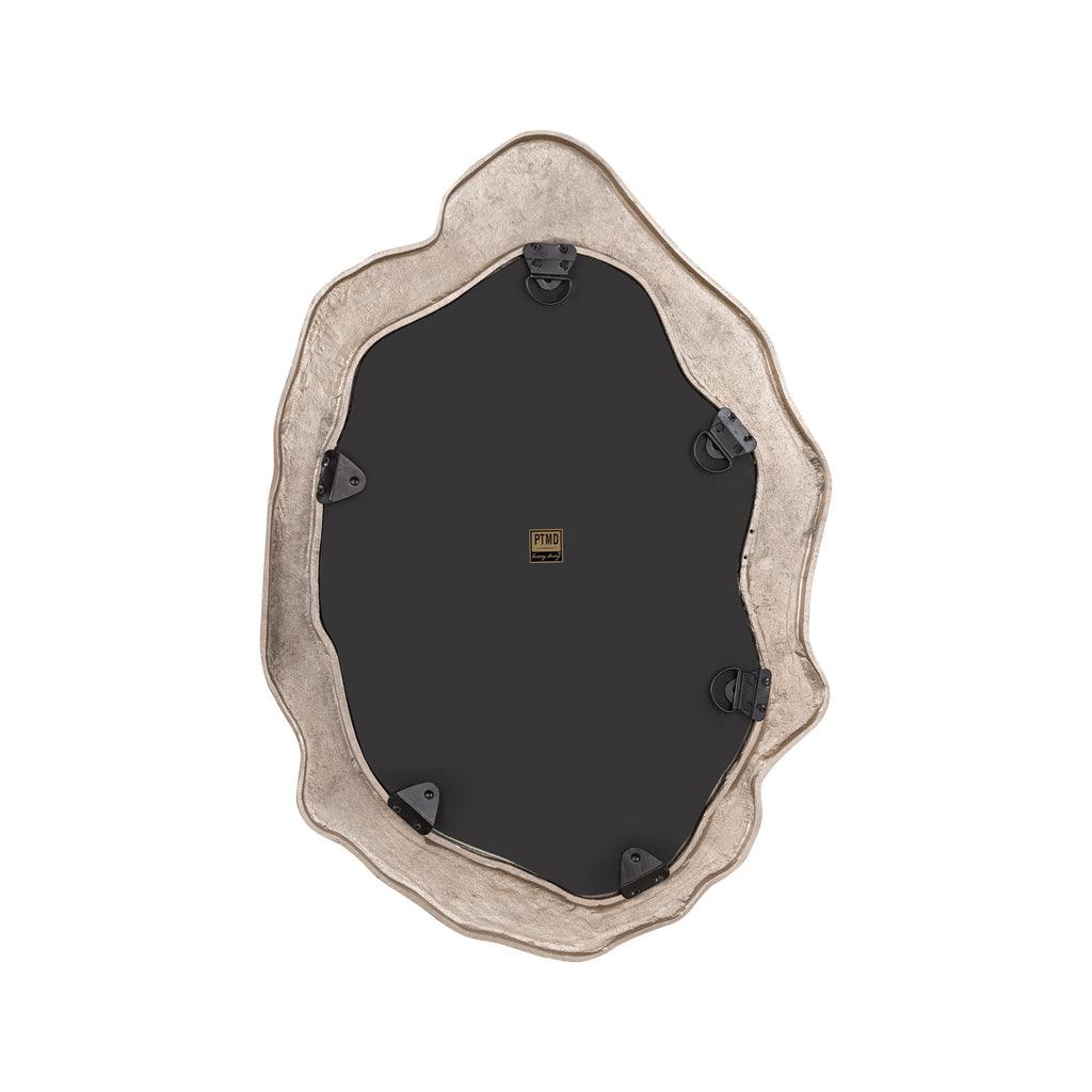 Morina Champagne Spiegel Ovaal PTMD 88x61cm - Spiegel - PTMD - livinglovely.nl