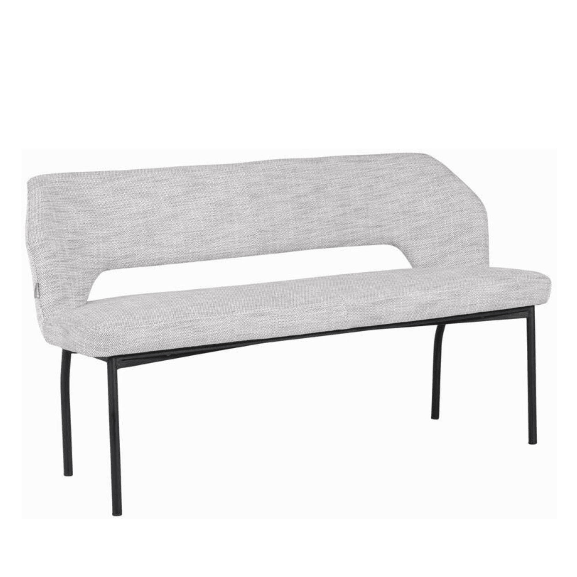 Must Living Eetkamerbank Bloom Polaris Lichtgrijs 150cm - Eetkamerbank - MUST Living - livinglovely.nl