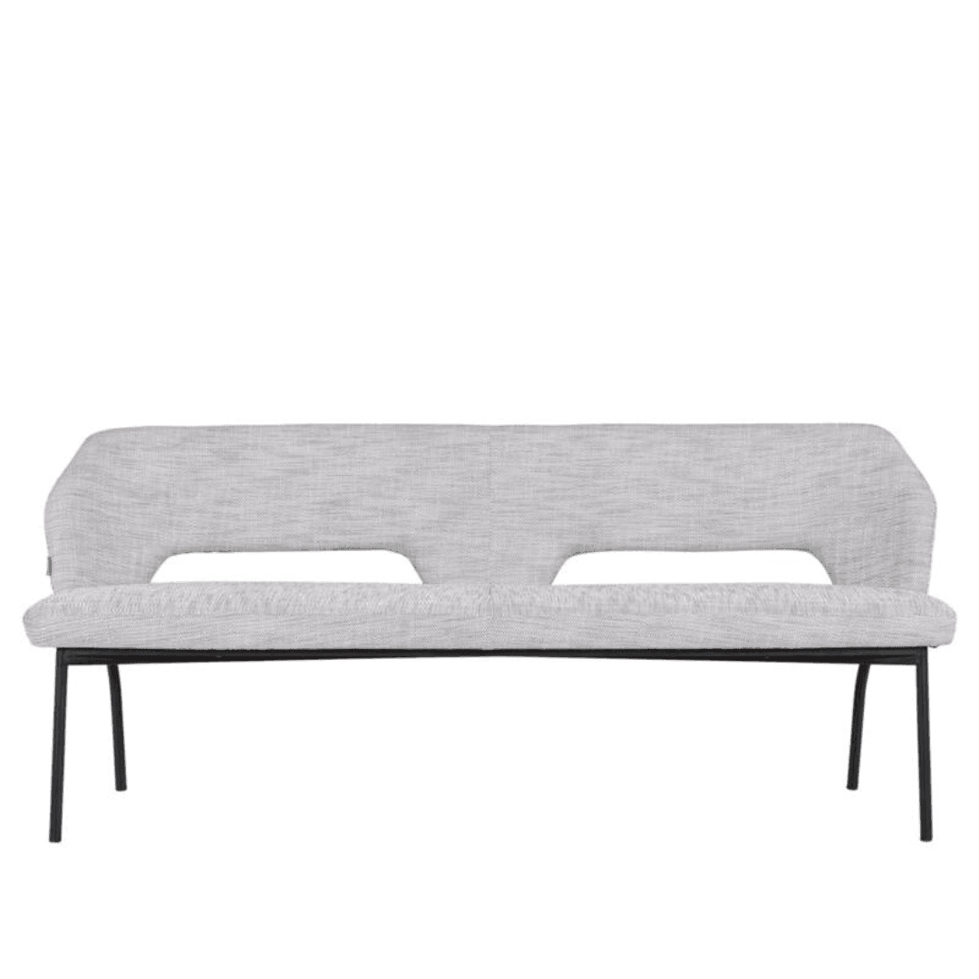 Must Living Eetkamerbank Bloom Polaris Lichtgrijs 190cm - Eetkamerbank - MUST Living - livinglovely.nl