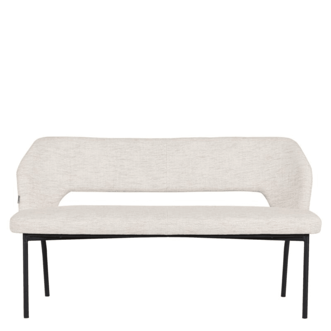 Must Living Eetkamerbank Bloom Polaris Naturel 150cm - Eetkamerbank - MUST Living - livinglovely.nl