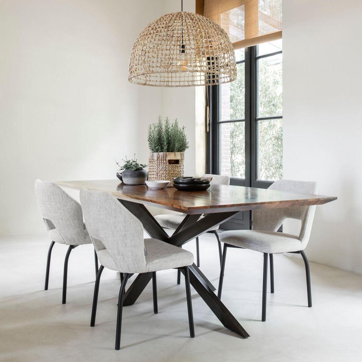 Must Living Eetkamerstoel Bloom Polaris Naturel - Eetkamerstoel - MUST Living - livinglovely.nl