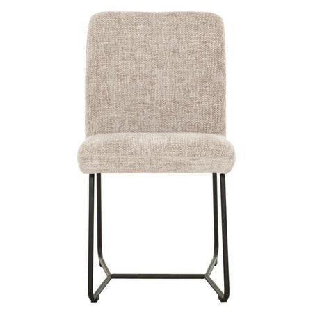 Must Living Eetkamerstoel Zola Glossy Sand - Eetkamerstoel - MUST Living - livinglovely.nl