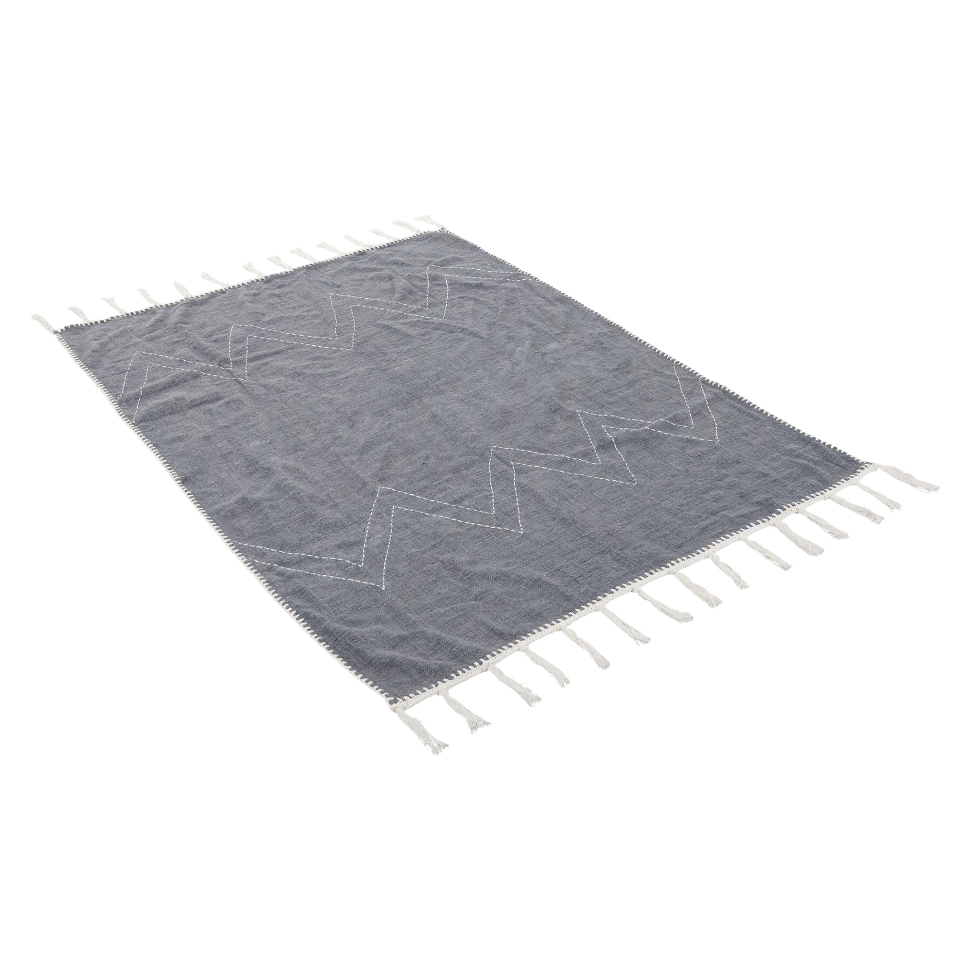 MUST Living Plaid Jeans 130x200cm - Poef - MUST Living - livinglovely.nl