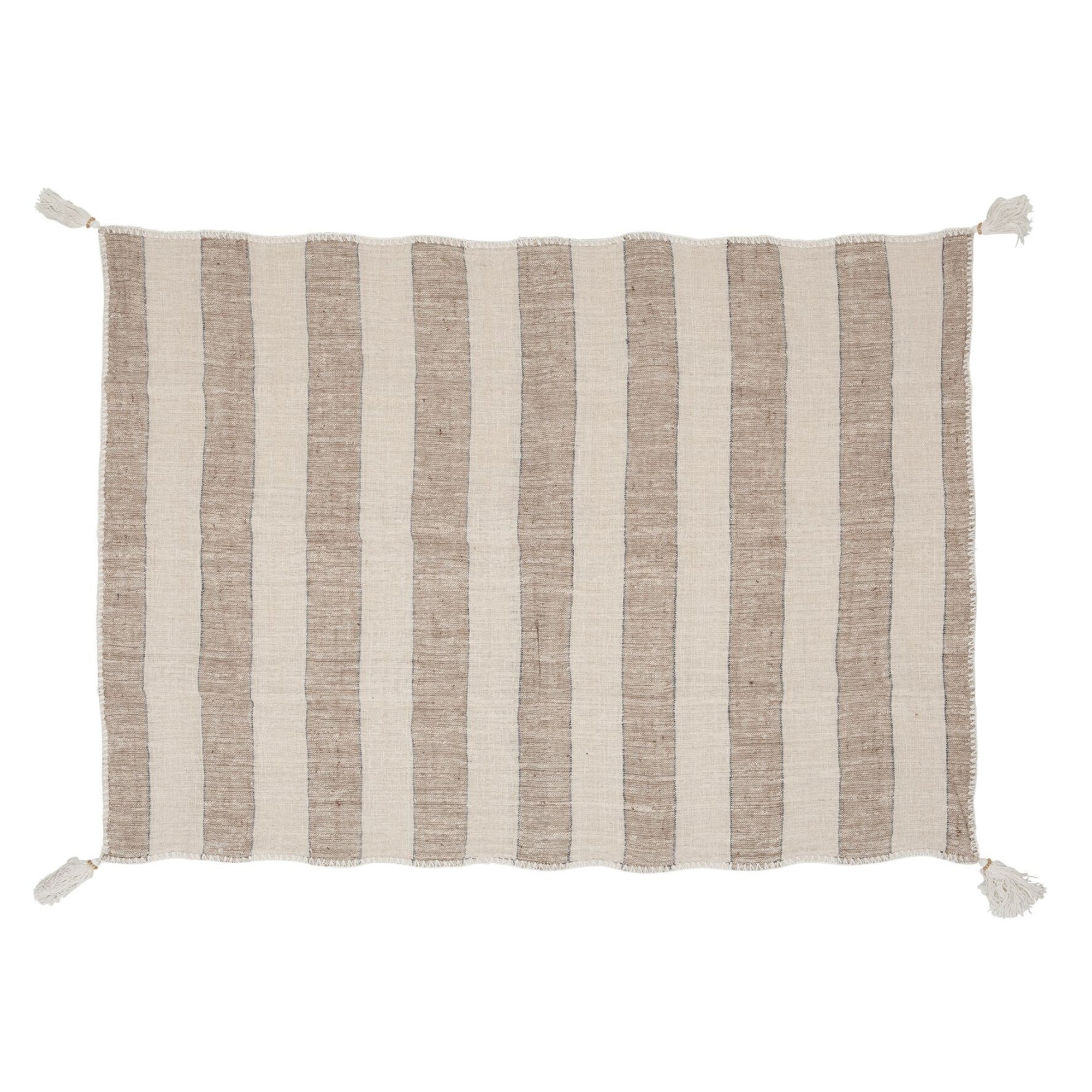 MUST Living Plaid Stripes 130x200cm - Poef - MUST Living - livinglovely.nl