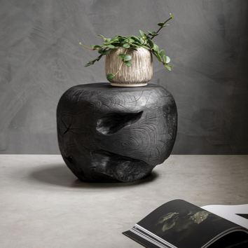 Must Living Salontafel Ball Zwart Ø40x±30cm - Salontafel - MUST Living - livinglovely.nl