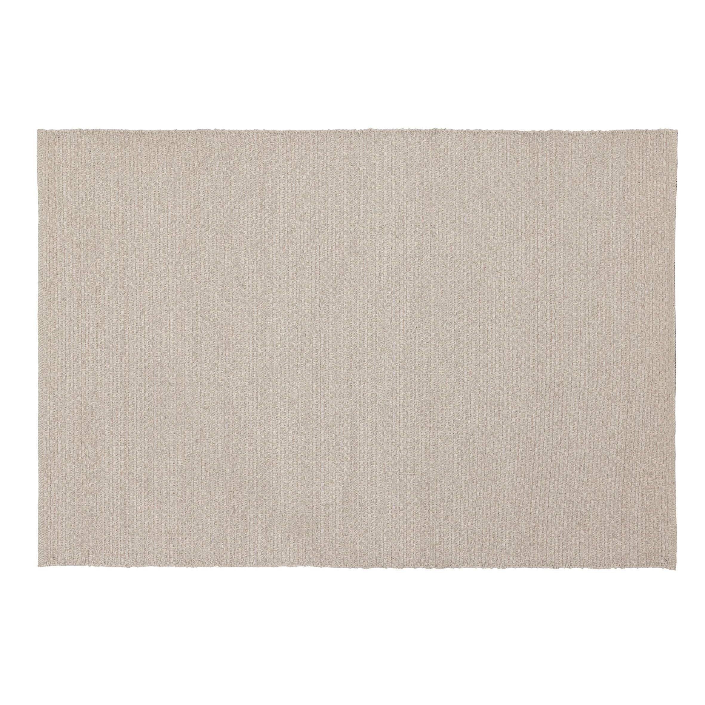Vloerkleed Nirvana van MUST Living, rechthoekig geweven kleed in beige van wol en polyester