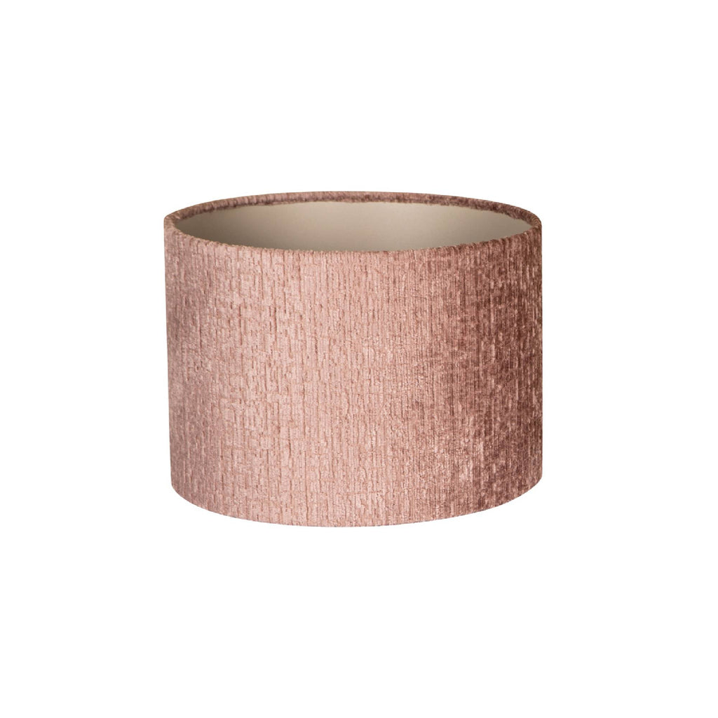 Nairobi Old Pink fabric lampshade round 30x30x21cm S PTMD - Lampenkap - PTMD - livinglovely.nl