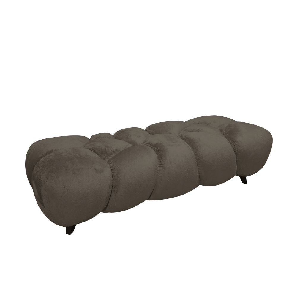Nubibus Bench Dark Taupe 160.0 x 60.0 x 41.0 cm PTMD - Bankje - PTMD - livinglovely.nl