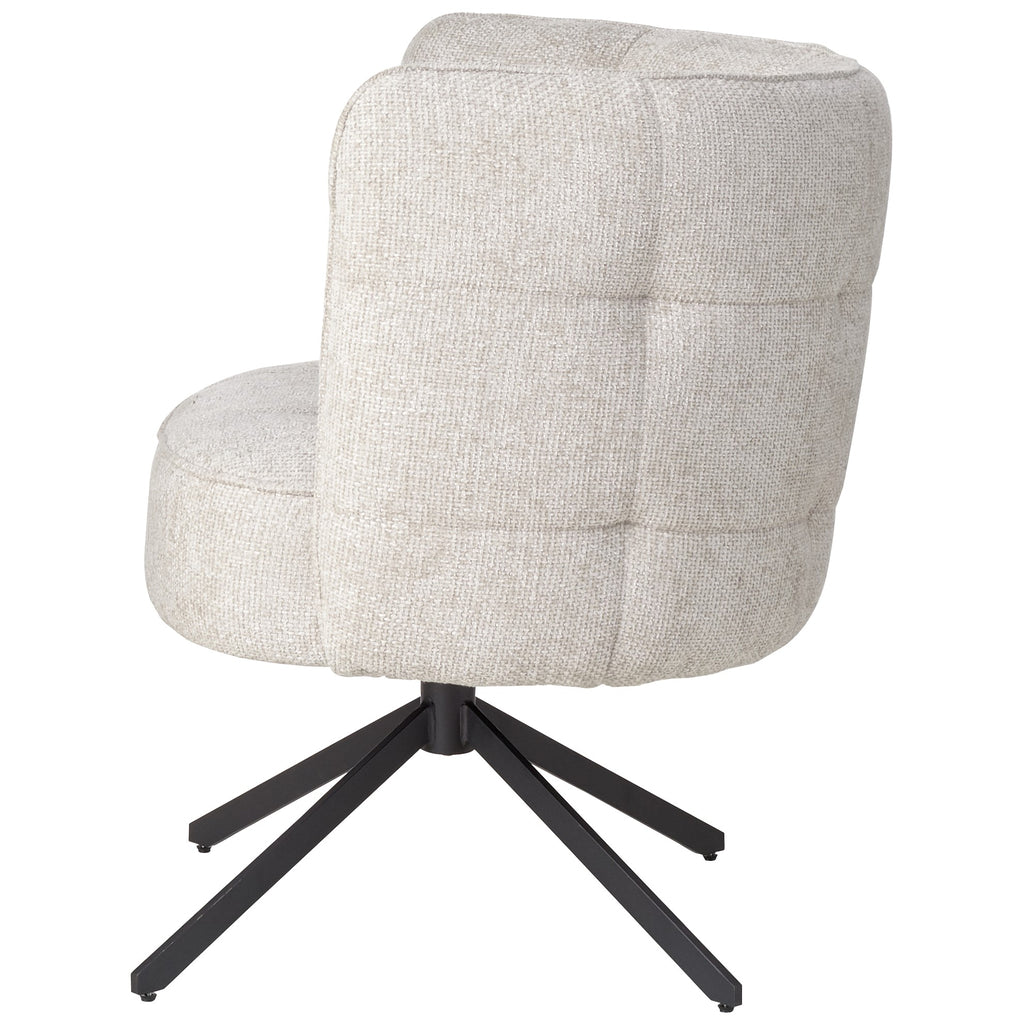 Odin Cream Eetkamerstoel legacy 15 dove black leg PTMD - Eetkamerstoel - PTMD - livinglovely.nl